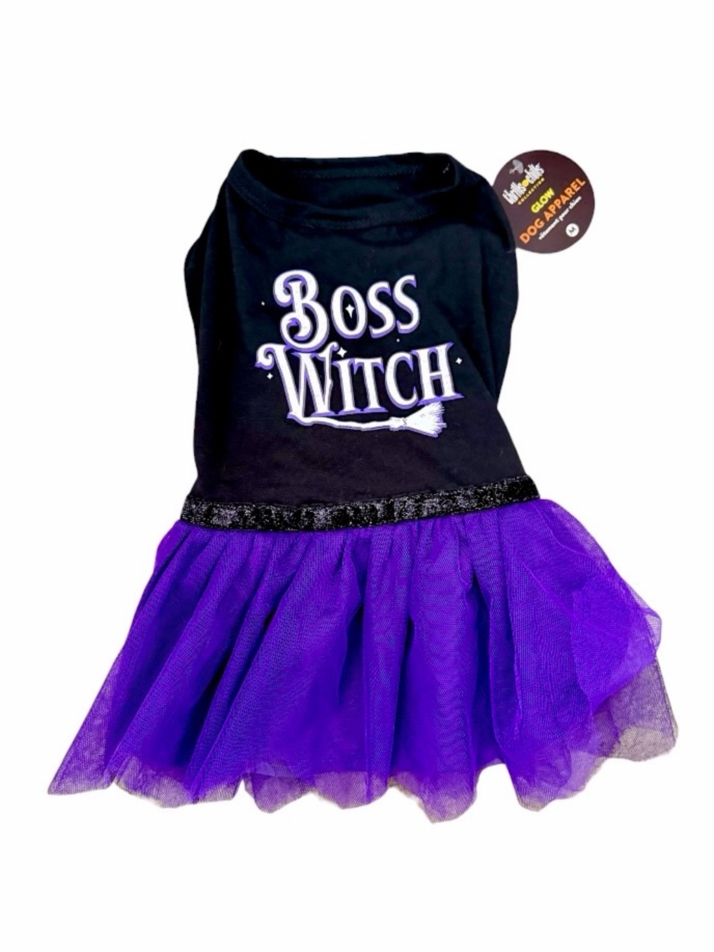 NWT Dog Halloween Costume - Boss Witch w/ tutu size medium